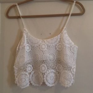 Raga Cropped Lace Top